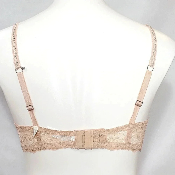 Gilligan O'Malley Perfect Push Up Padded Underwire Bra 34D Nude - Picture 3 of 5